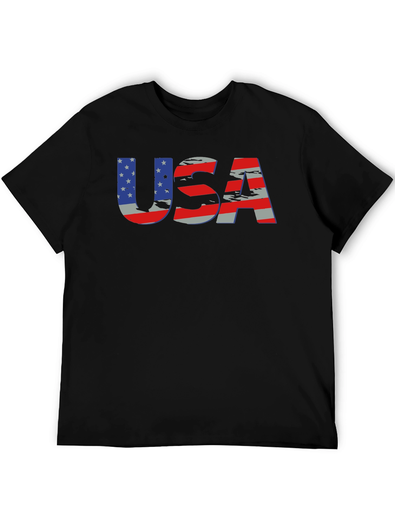 Patriotic USA Flag Graphic T-Shirt
