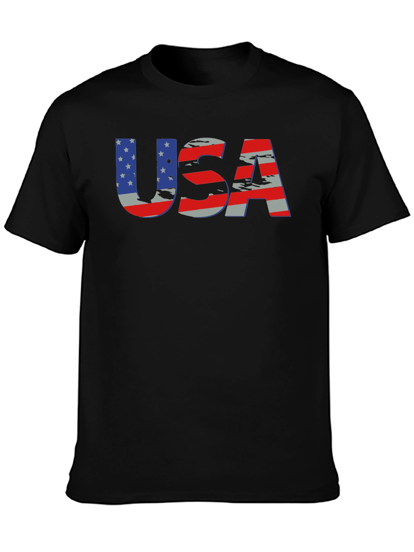 Patriotic USA Flag Graphic T-Shirt