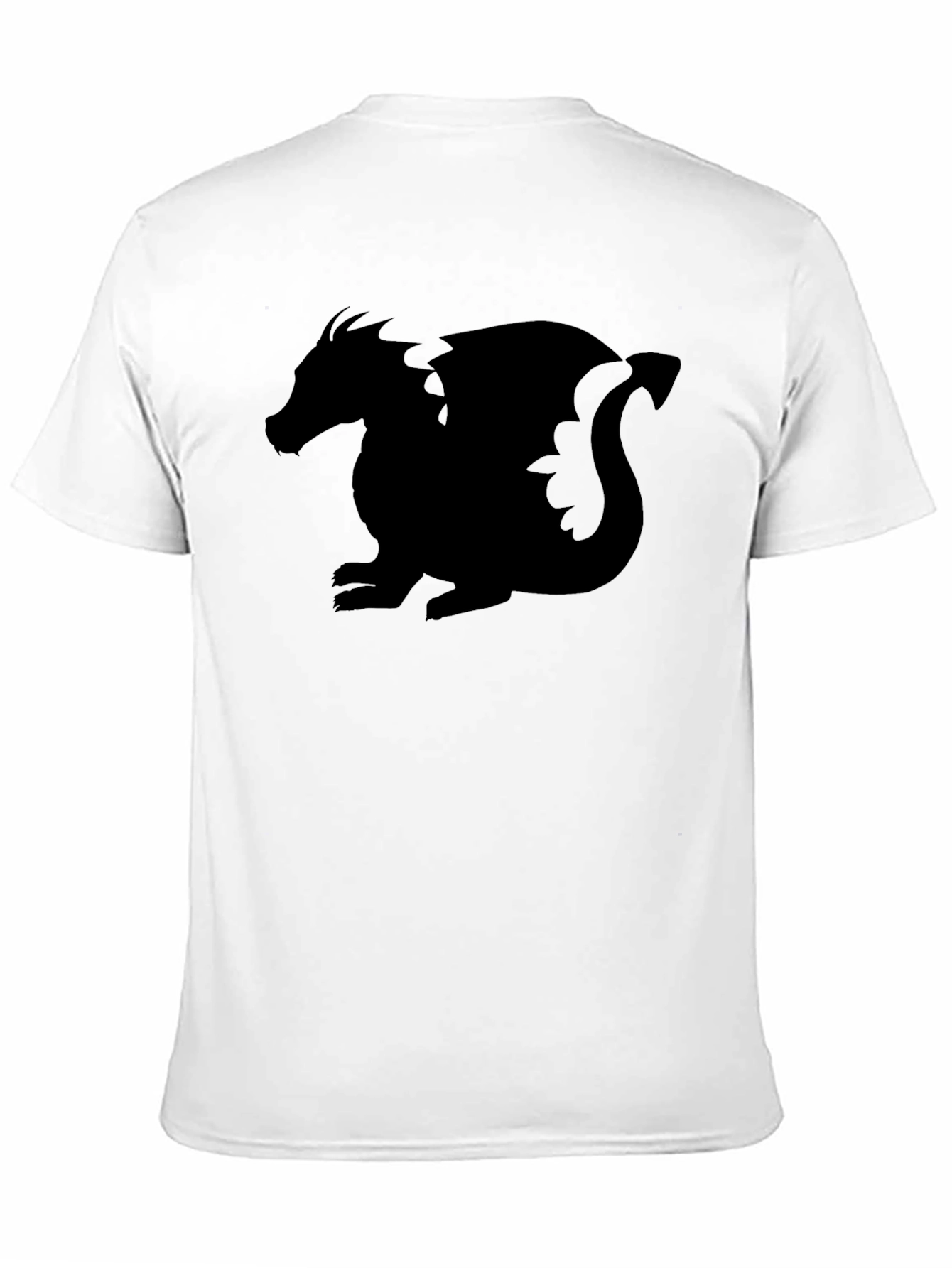 Dragon Silhouette Graphic Tee - Black T-Shirt