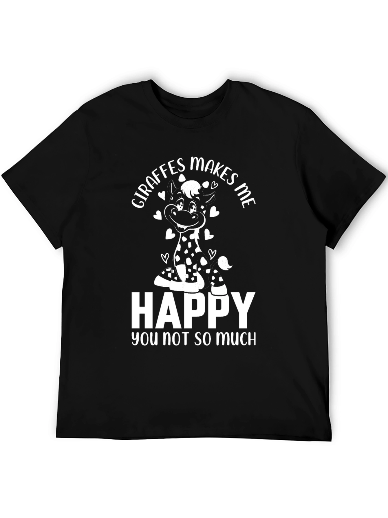 Giraffes Make Me Happy Graphic T-Shirt