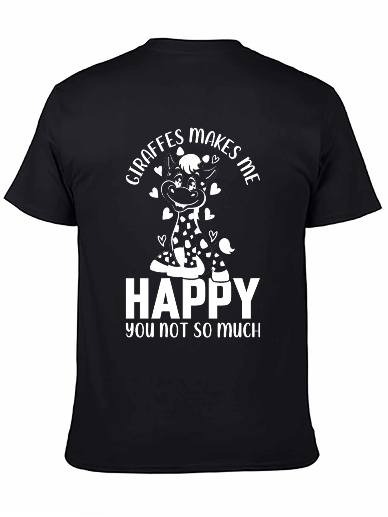Giraffes Make Me Happy Graphic T-Shirt