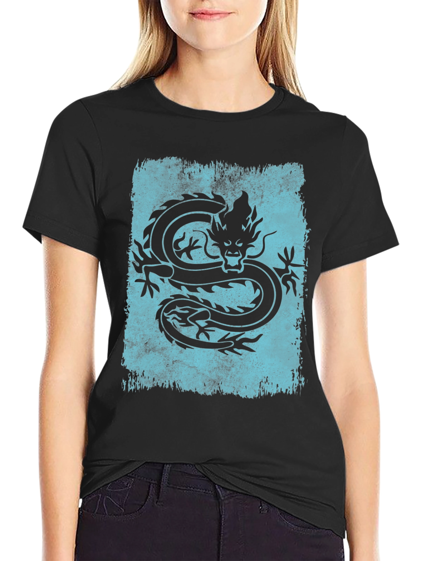 Dragon Graphic Tee - Mens Black T-Shirt