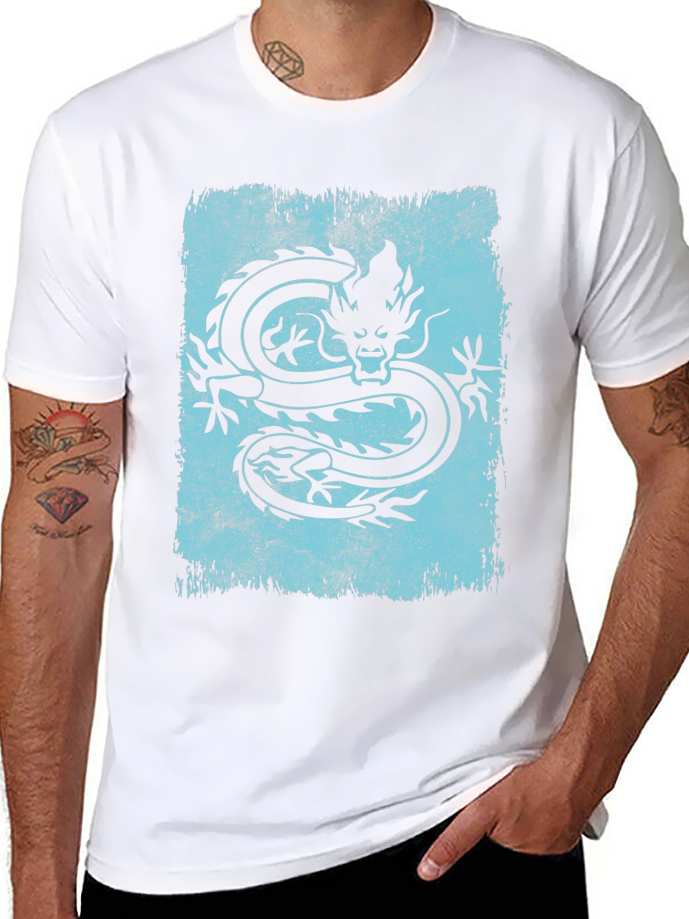 Dragon Graphic Tee - Mens Black T-Shirt