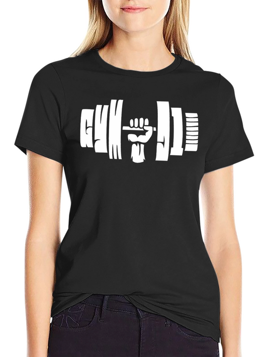 Gym & Fitness Black T-Shirt - Workout Design