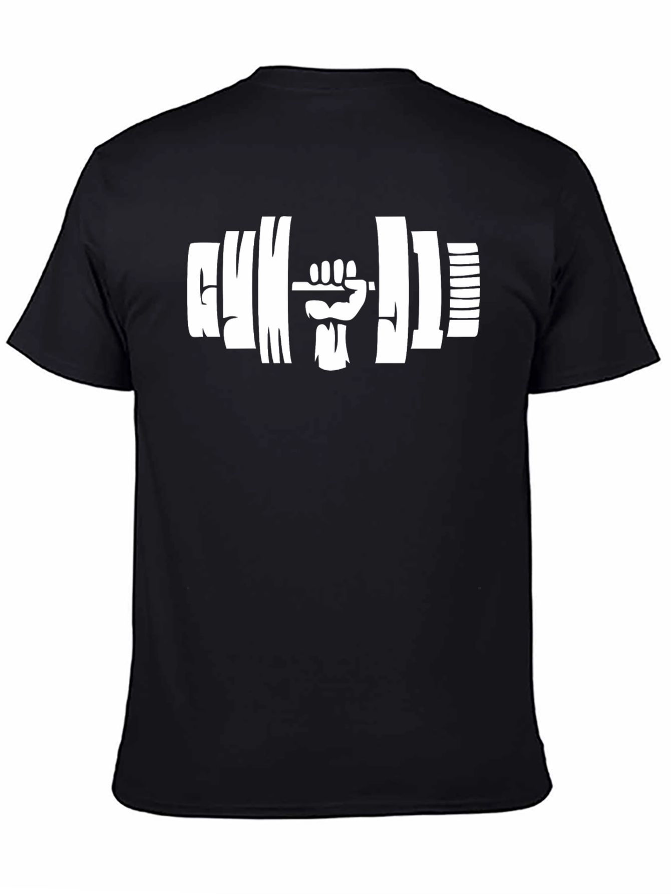 Gym & Fitness Black T-Shirt - Workout Design
