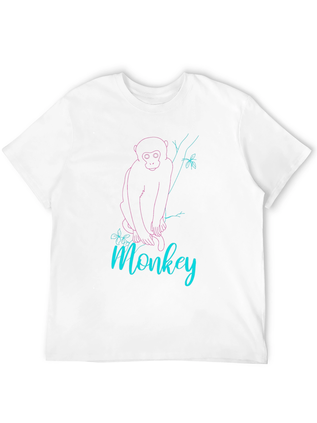 Monkey Graphic Tee - Black Cotton Blend