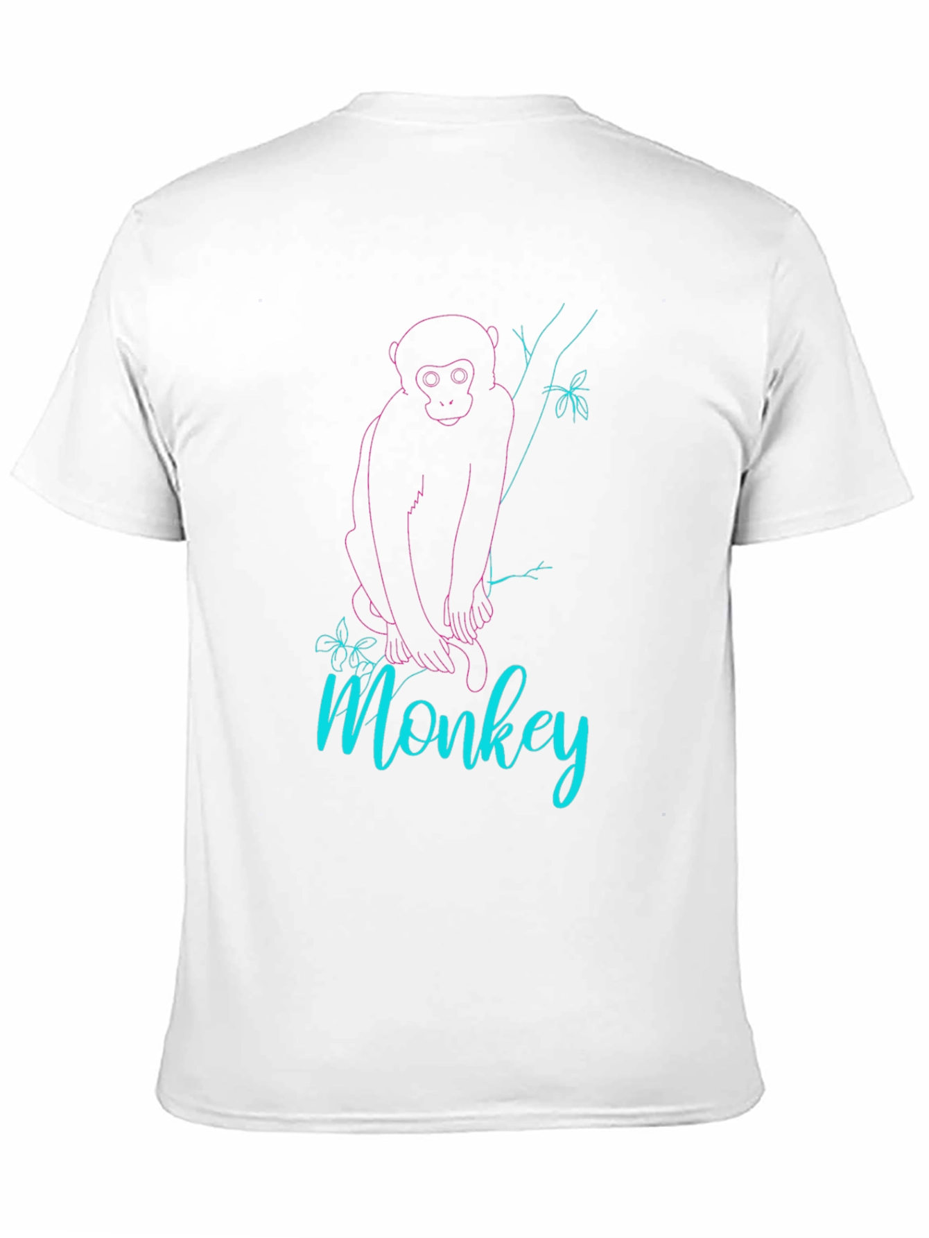 Monkey Graphic Tee - Black Cotton Blend