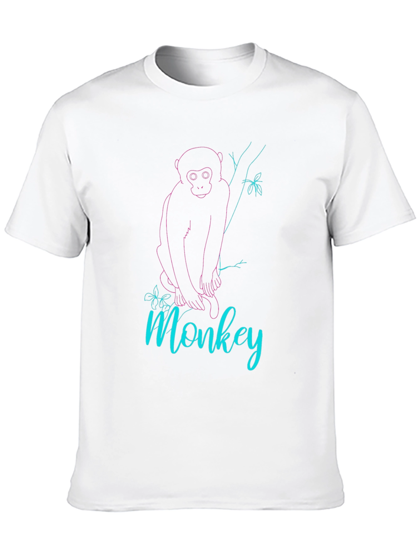 Monkey Graphic Tee - Black Cotton Blend