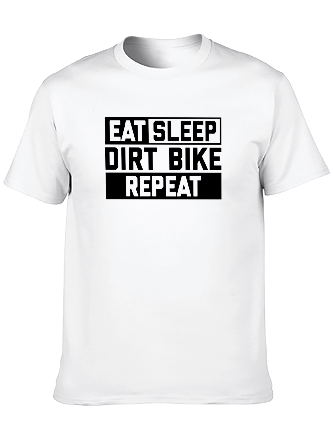 Eat Sleep Dirt Bike Repeat Black T-Shirt