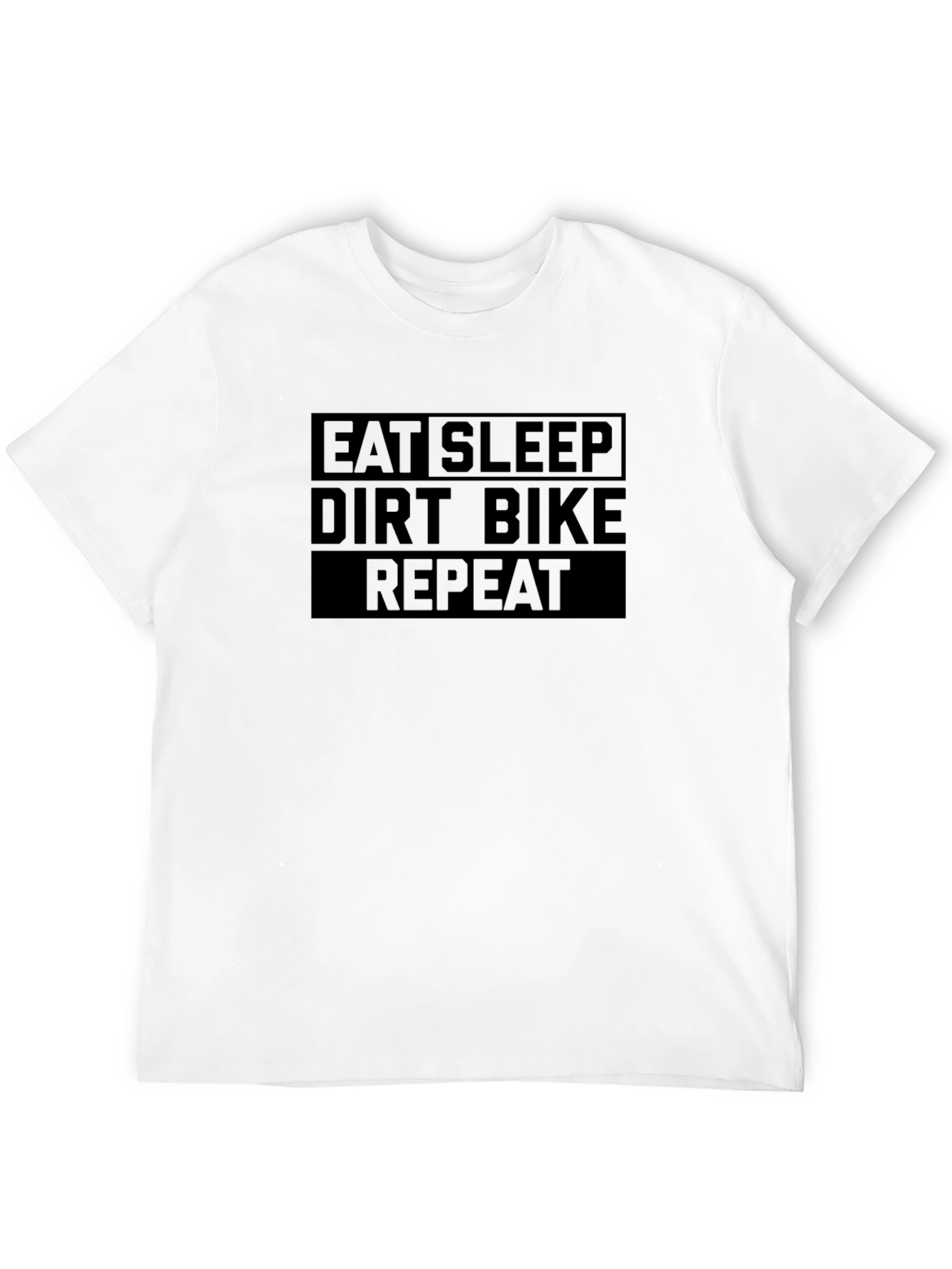 Eat Sleep Dirt Bike Repeat Black T-Shirt