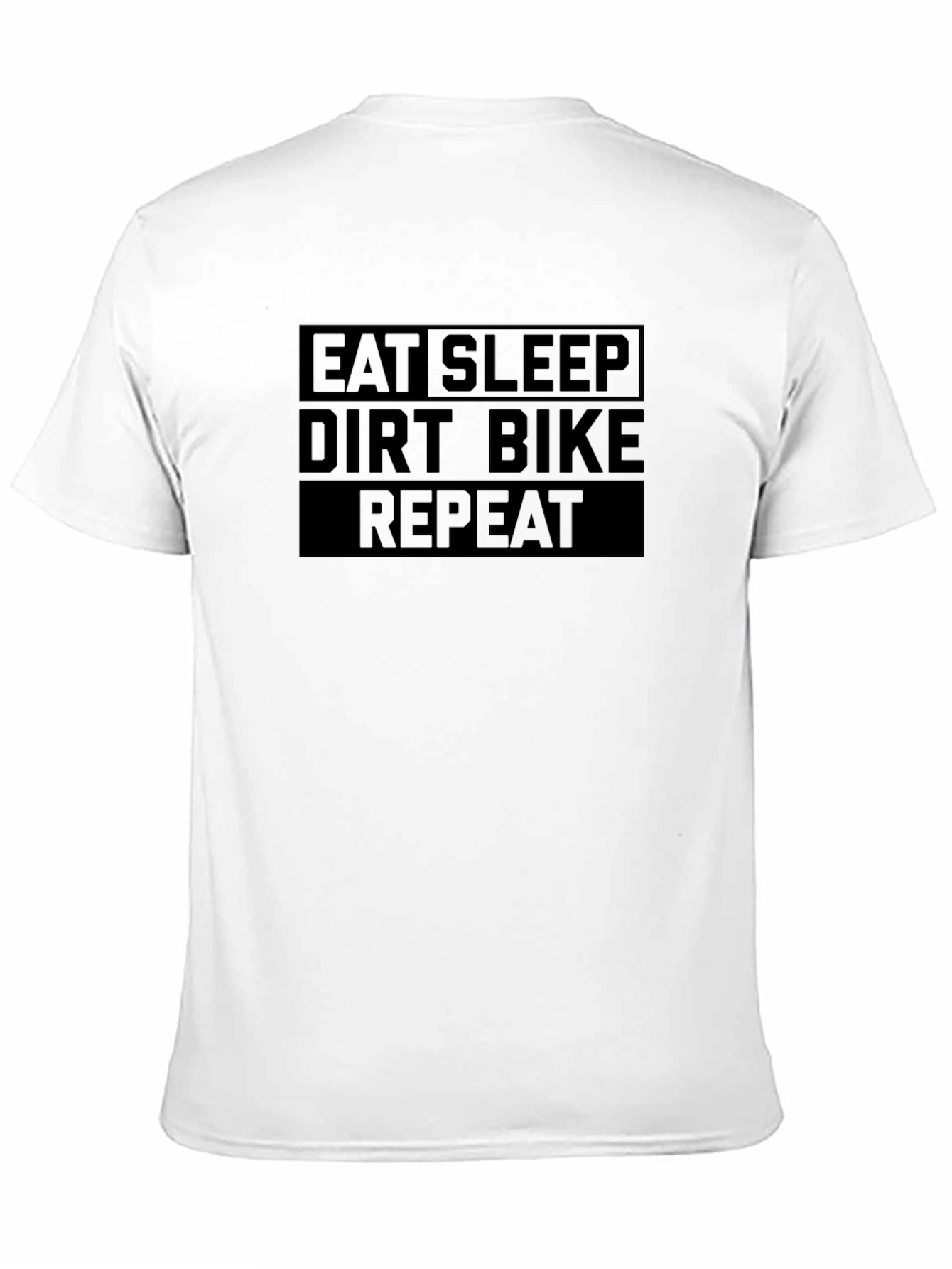 Eat Sleep Dirt Bike Repeat Black T-Shirt