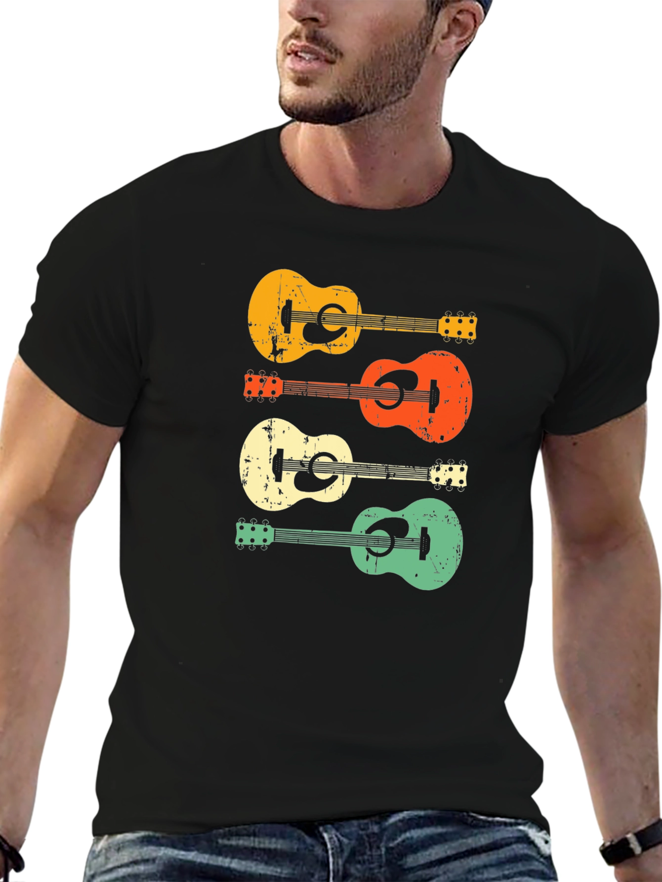 Retro Guitar T-Shirt