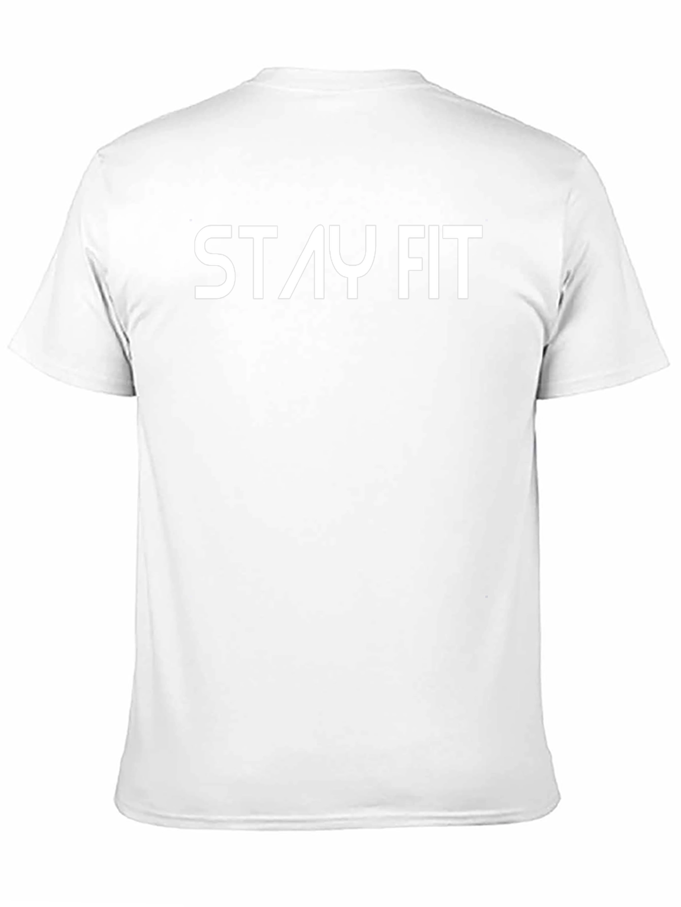 Stay Fit Black Graphic Tee