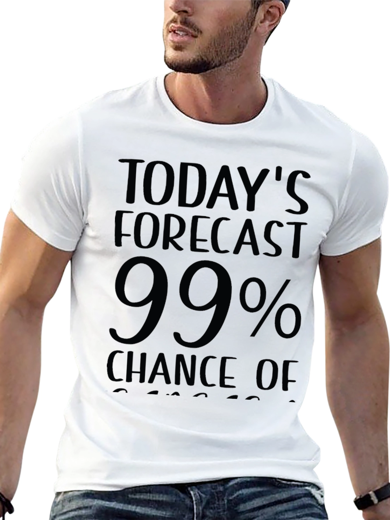Funny Weather Forecast Mens T-Shirt