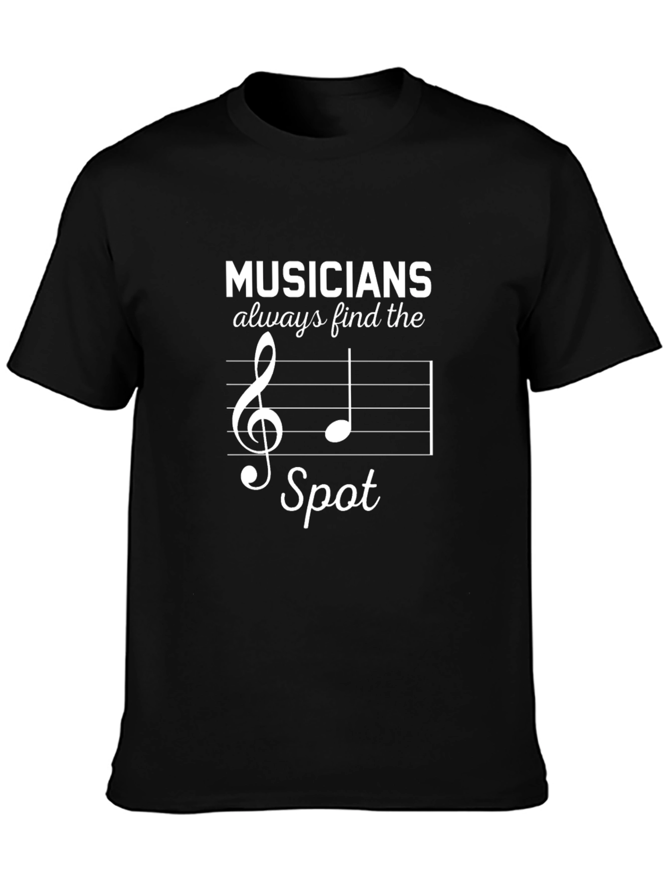 Musicians Find The Spot Graphic T-Shirt