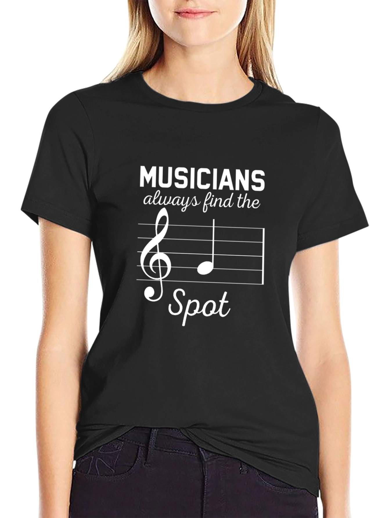 Musicians Find The Spot Graphic T-Shirt