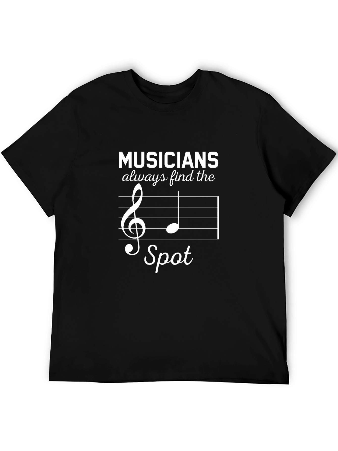 Musicians Find The Spot Graphic T-Shirt