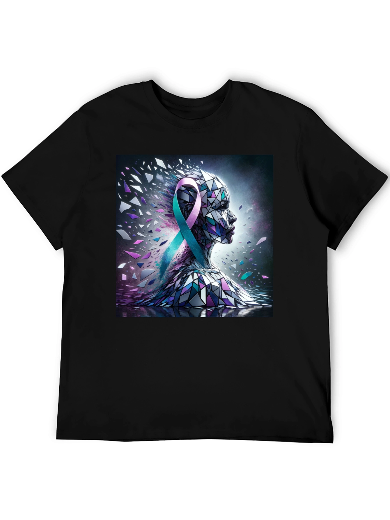 Awareness Ribbon Mosaic Graphic Tee