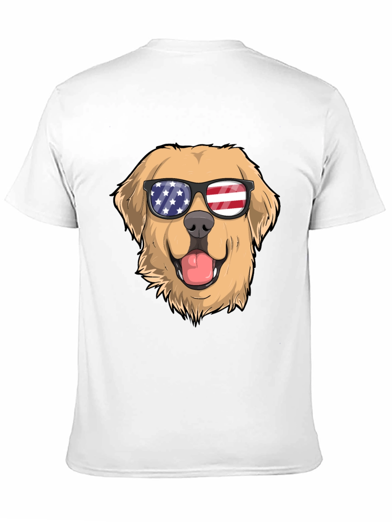 Patriotic Pup T-Shirt: Golden Retriever USA