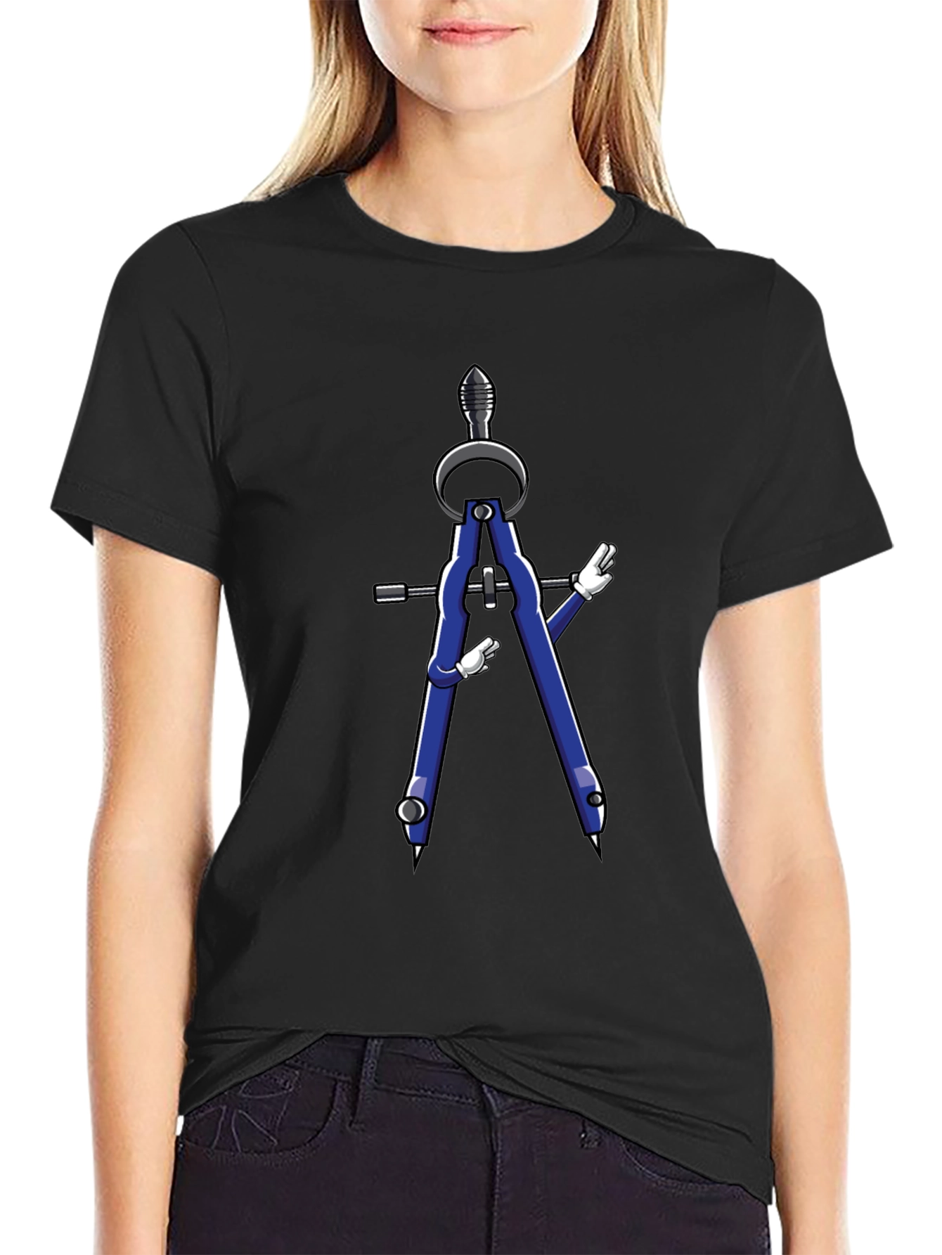 Funny Compass Graphic T-Shirt