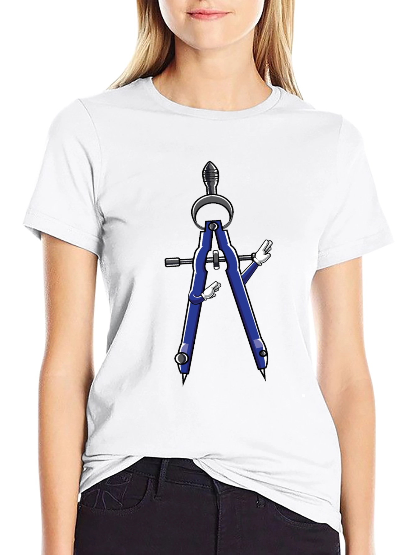 Funny Compass Graphic T-Shirt