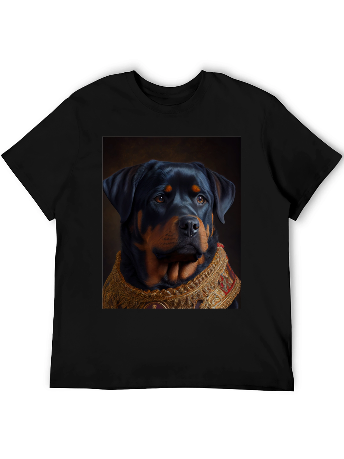 Regal Rottweiler Graphic Tee - Unique Dog Lover Gift