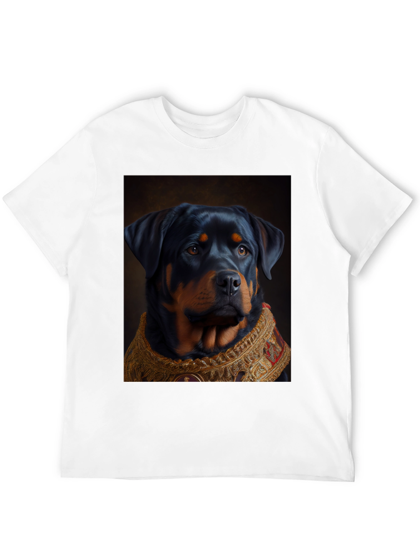 Regal Rottweiler Graphic Tee - Unique Dog Lover Gift