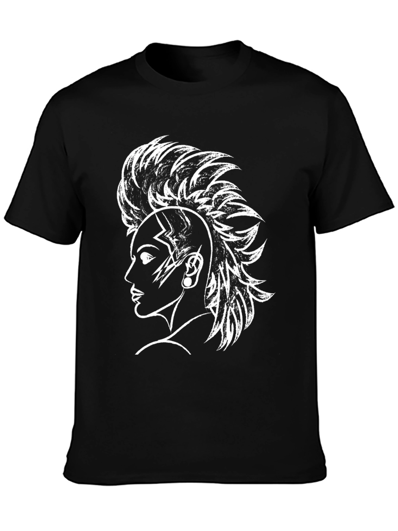 Edgy Punk Rocker T-Shirt - Black