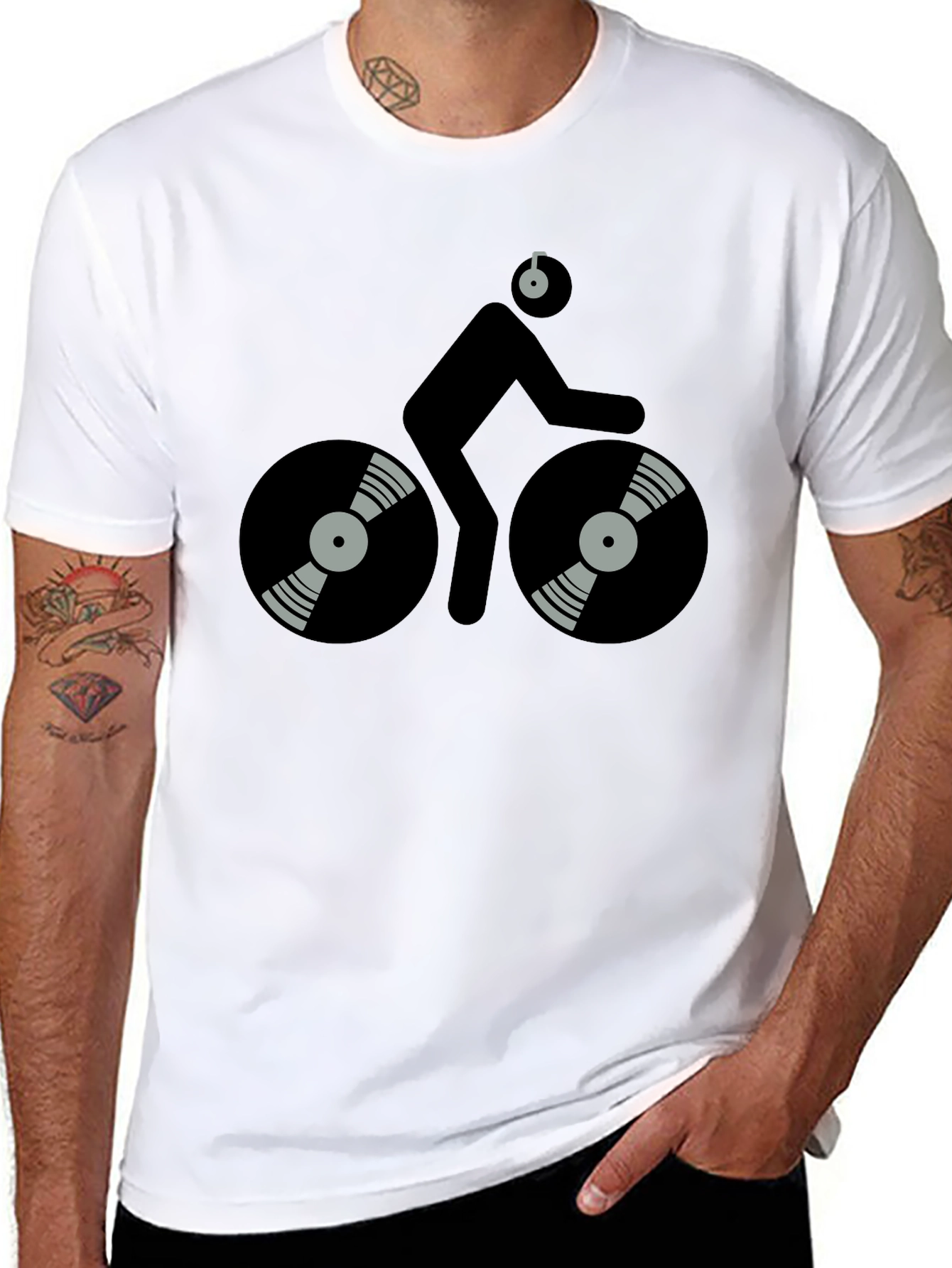 DJ Cyclist Black T-Shirt