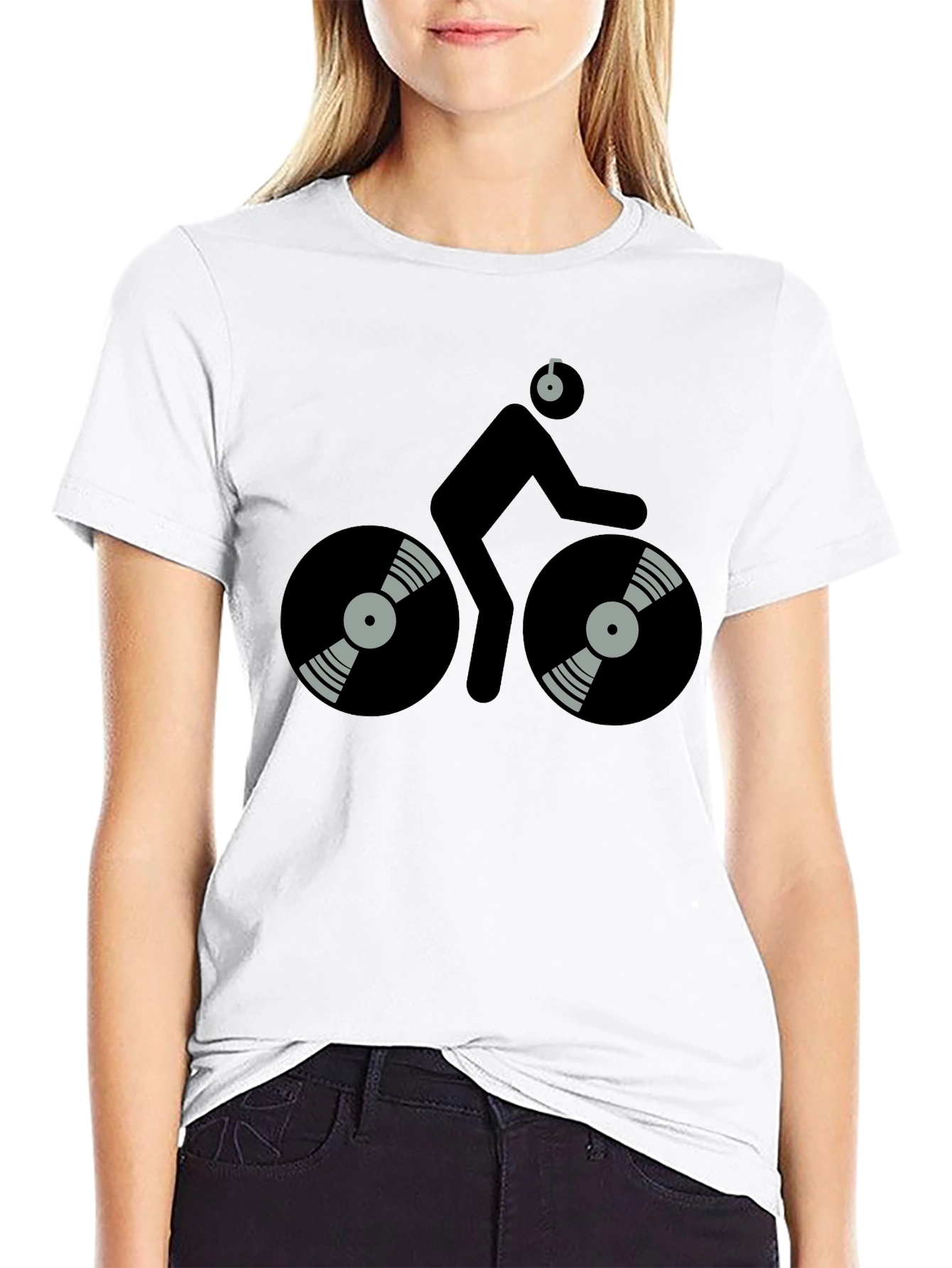 DJ Cyclist Black T-Shirt