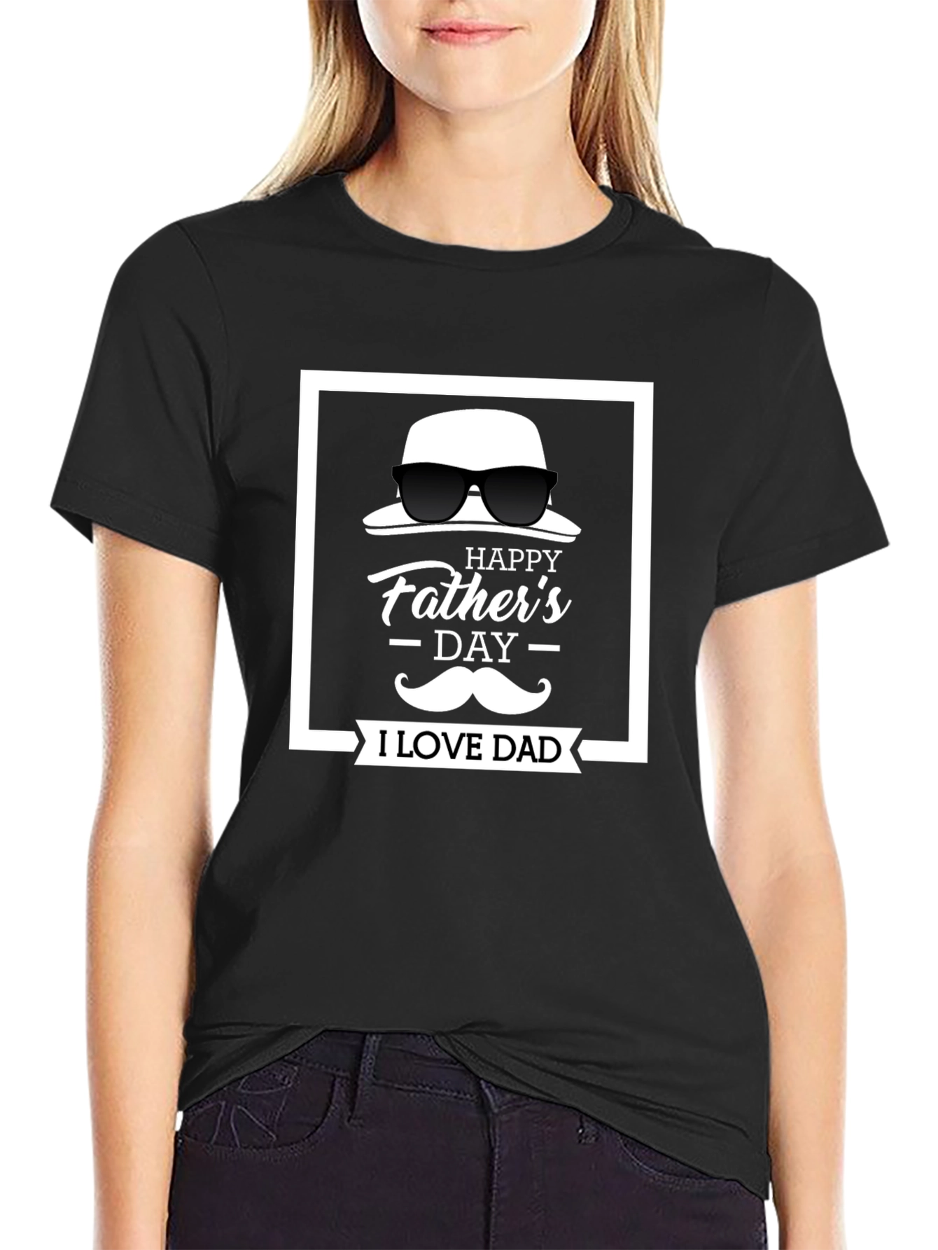I Love Dad - Fathers Day Graphic Tee