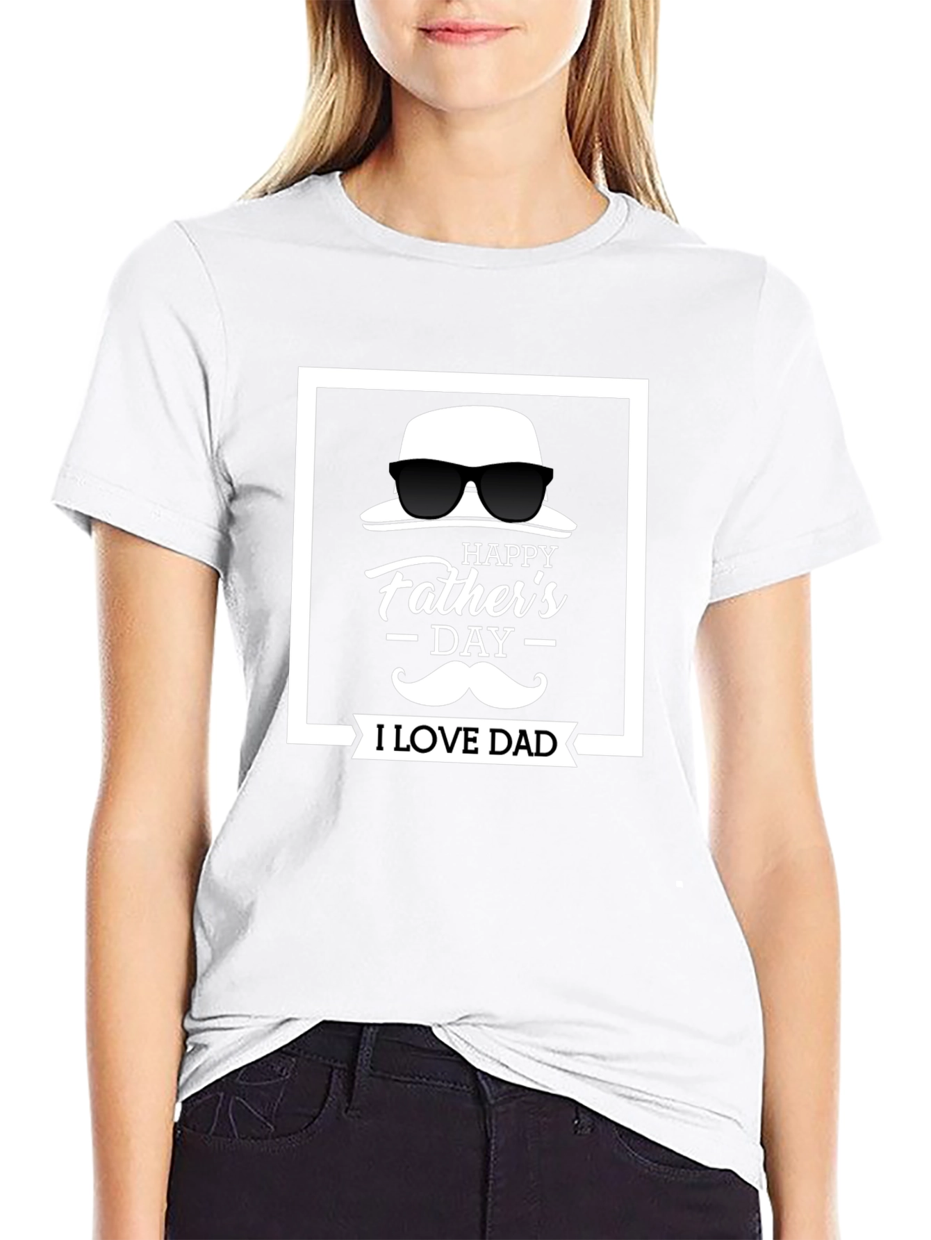 I Love Dad - Fathers Day Graphic Tee