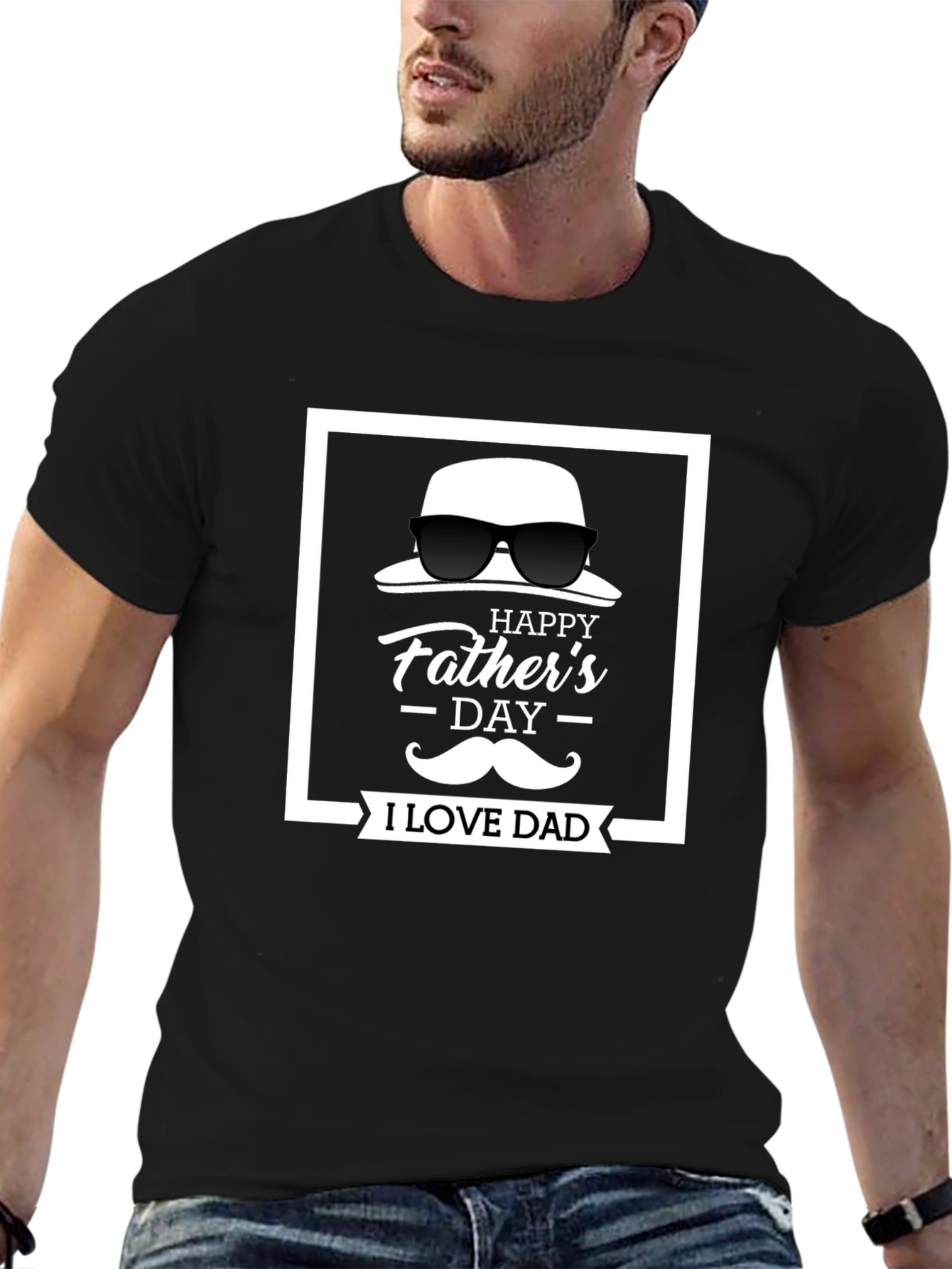 I Love Dad - Fathers Day Graphic Tee