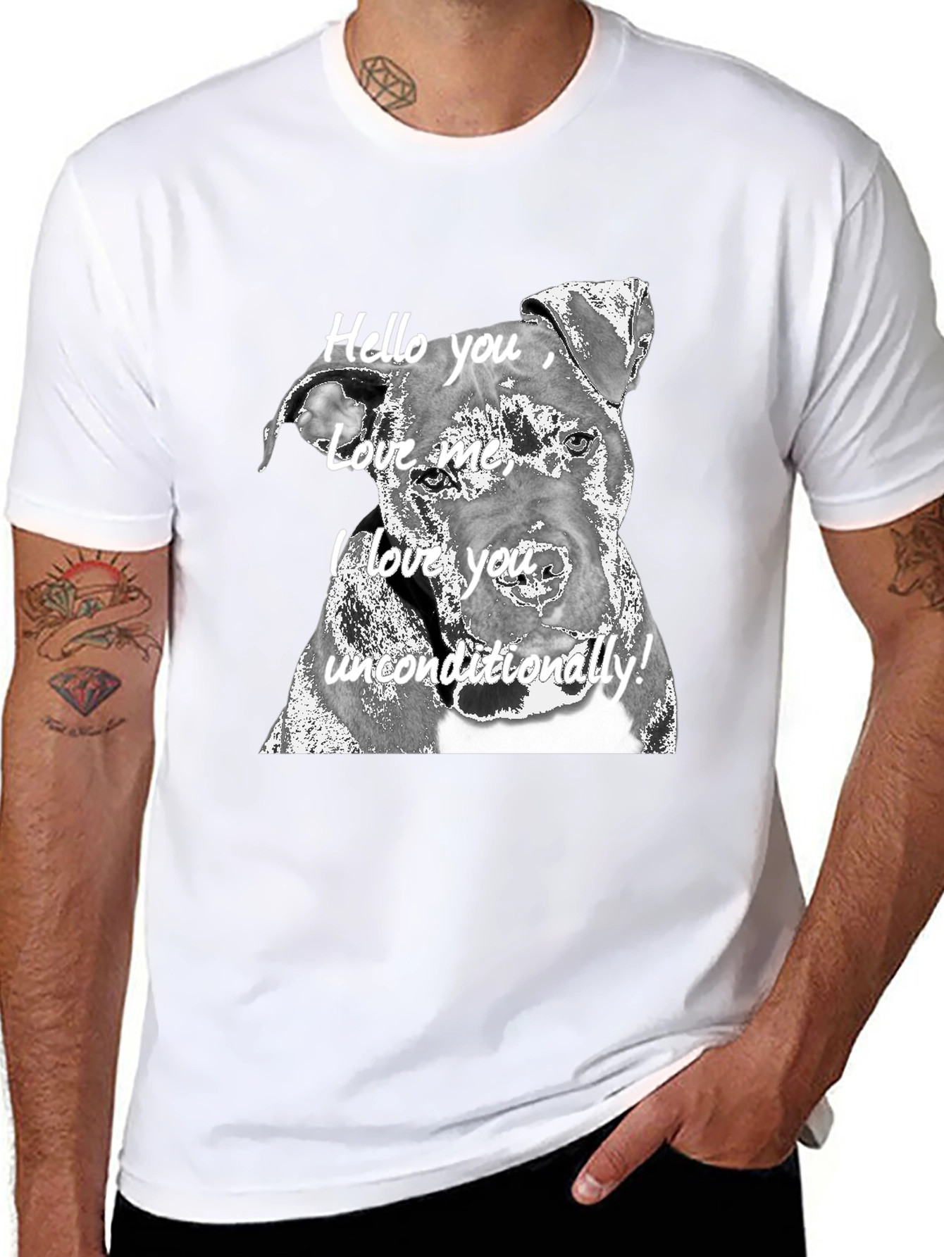 Dog Lover Tee: I Love You Unconditionally!