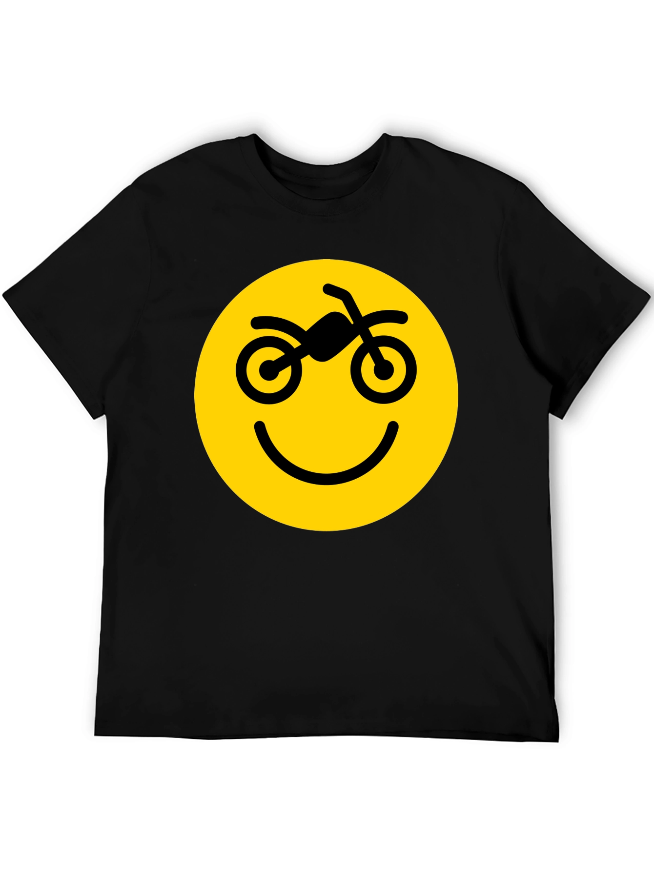 Motorcycle Smiley Face Graphic Tee