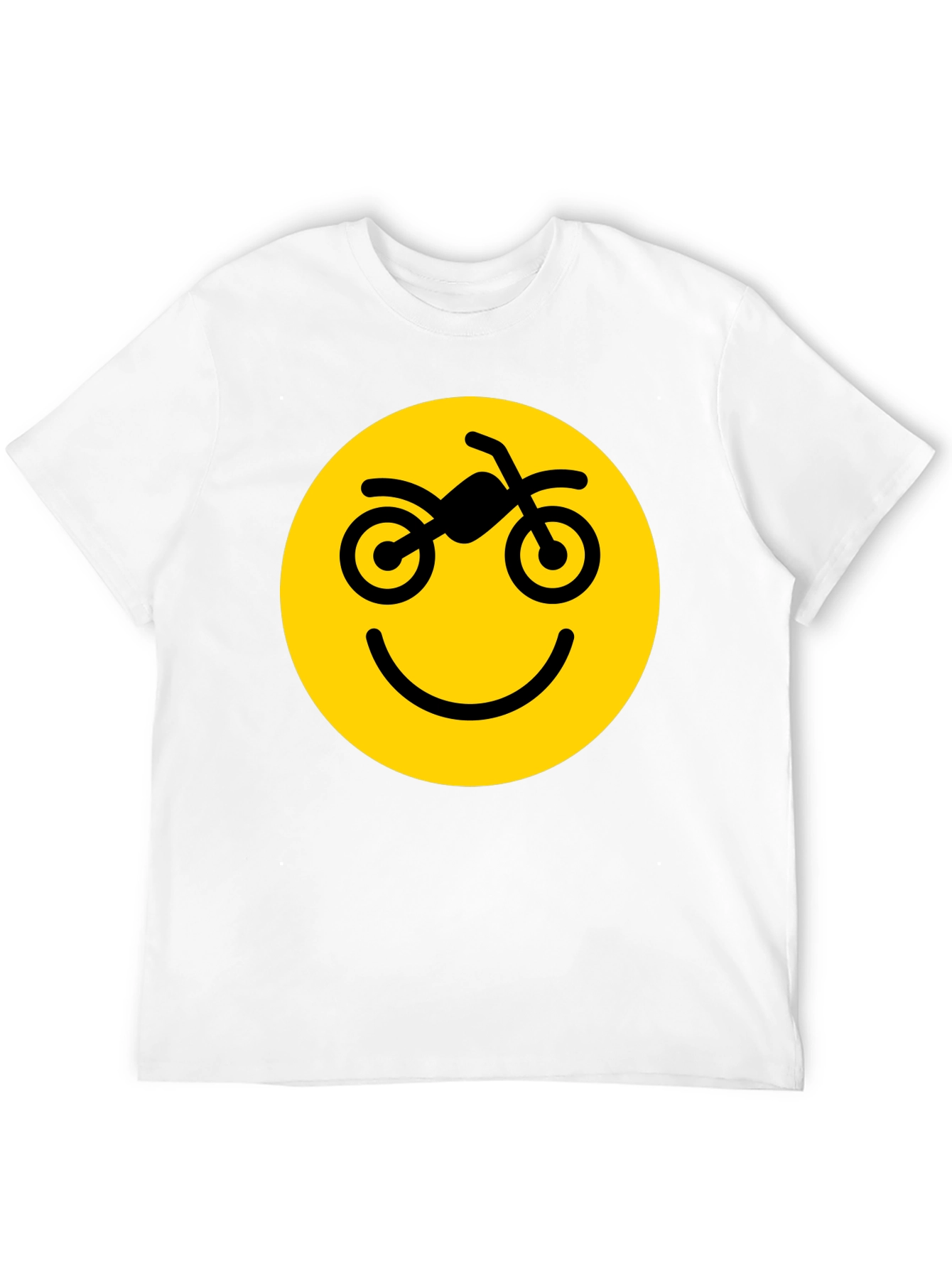 Motorcycle Smiley Face Graphic Tee