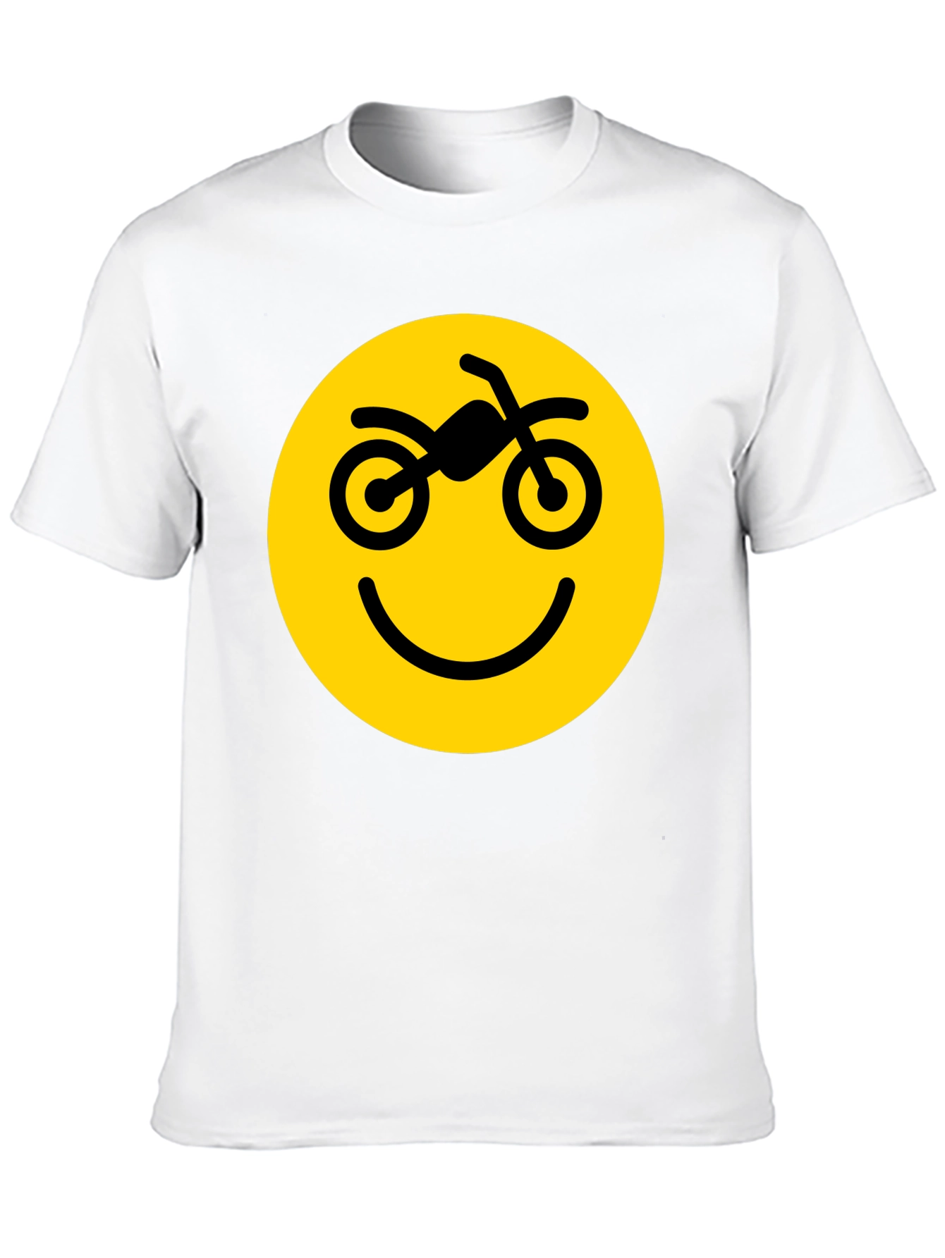 Motorcycle Smiley Face Graphic Tee