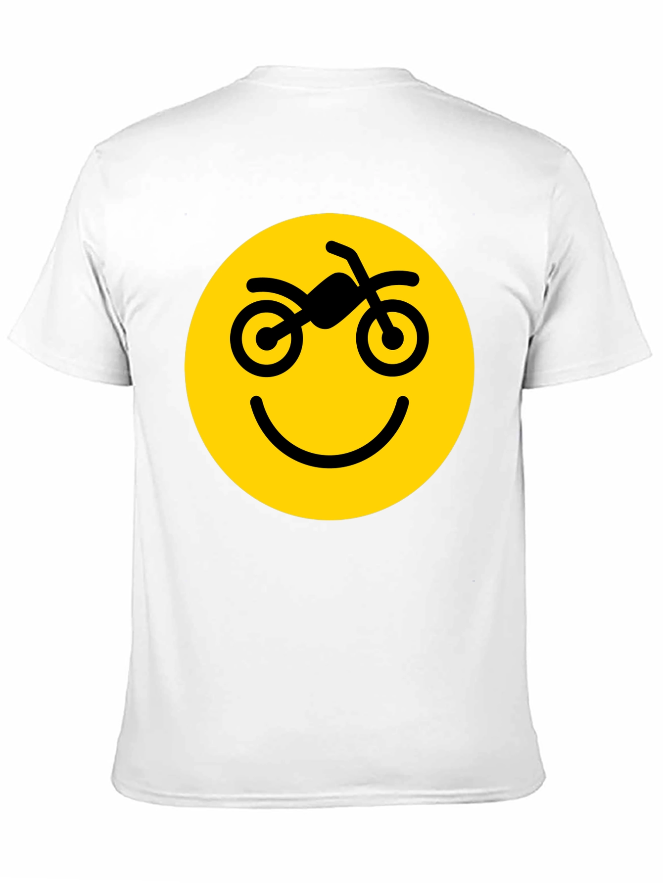 Motorcycle Smiley Face Graphic Tee