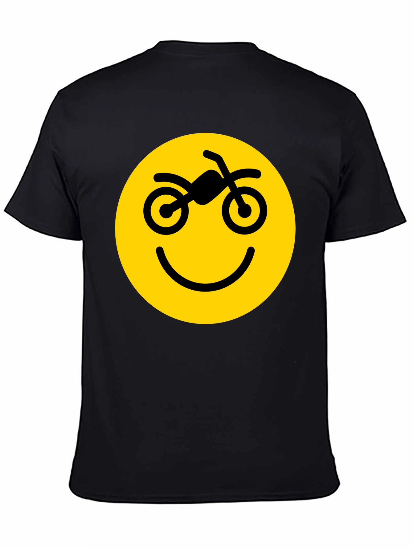 Motorcycle Smiley Face Graphic Tee