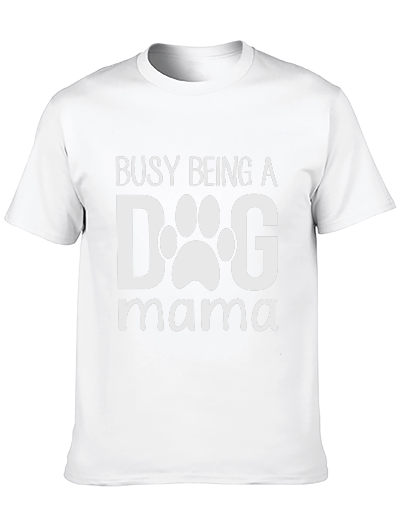 Dog Mama T-Shirt - Cute Paw Print Design