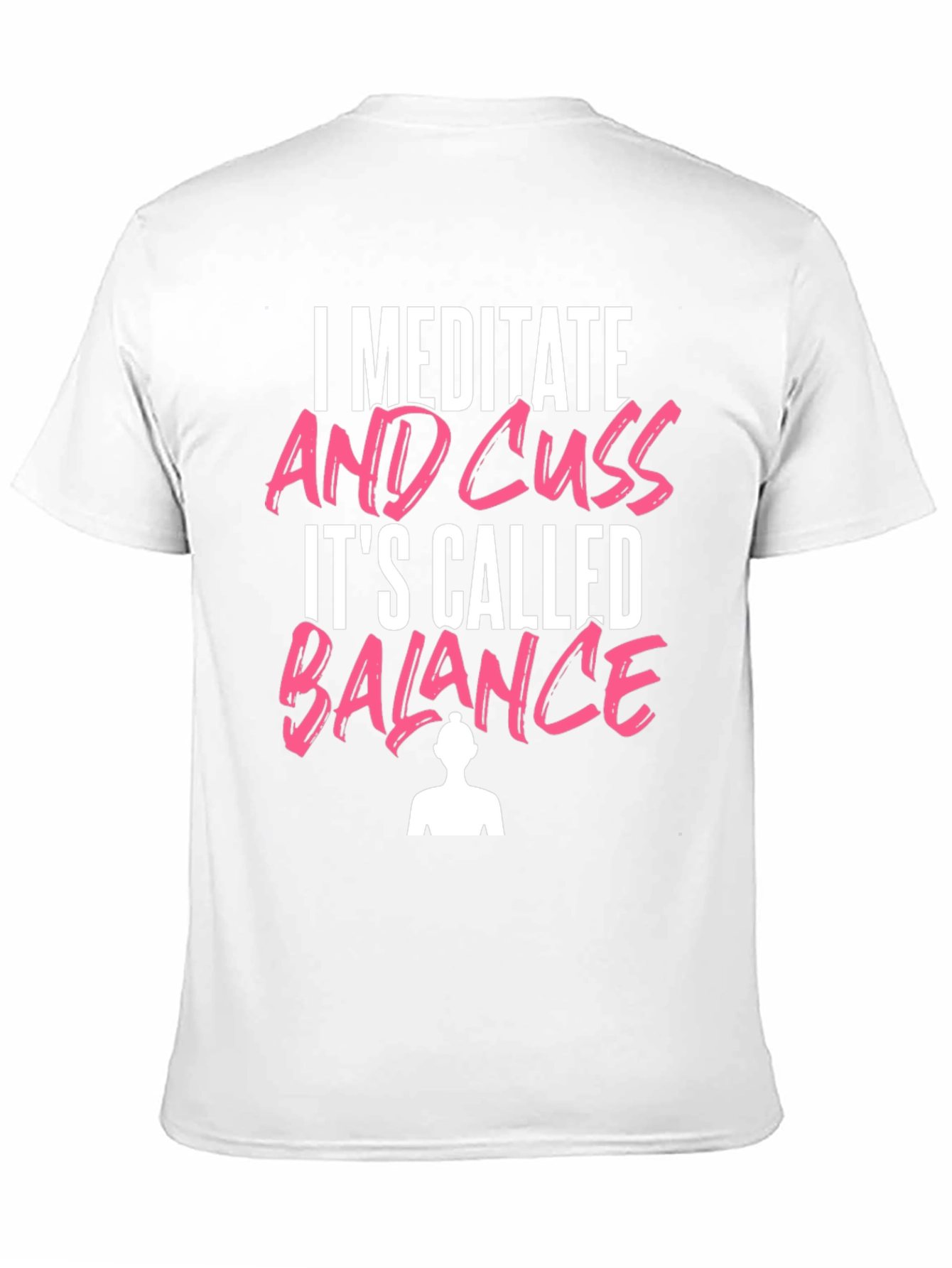 Meditate & Cuss T-Shirt Funny Yoga Tee