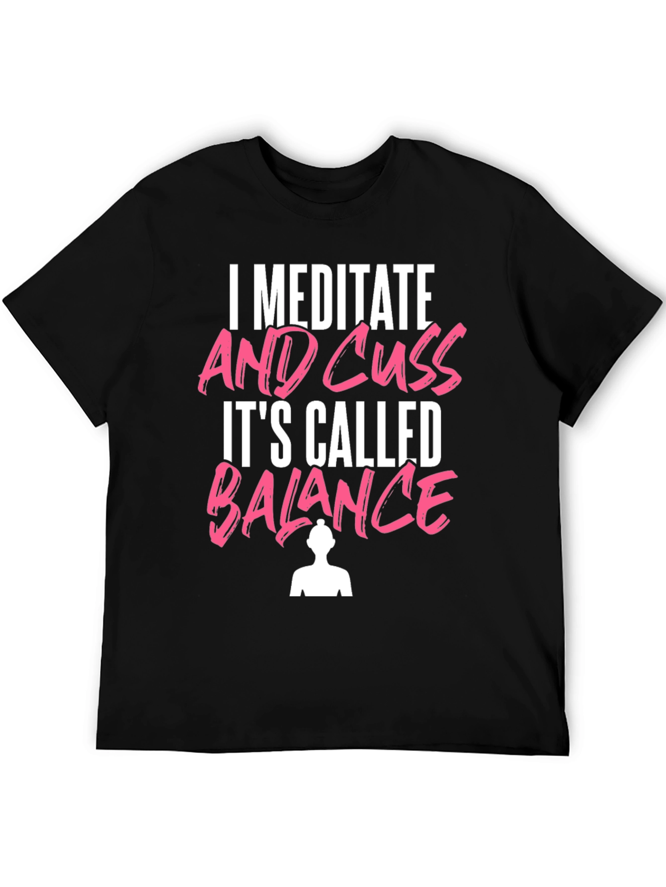 Meditate & Cuss T-Shirt Funny Yoga Tee