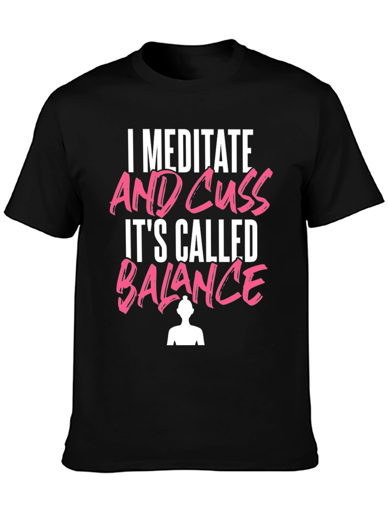 Meditate & Cuss T-Shirt Funny Yoga Tee