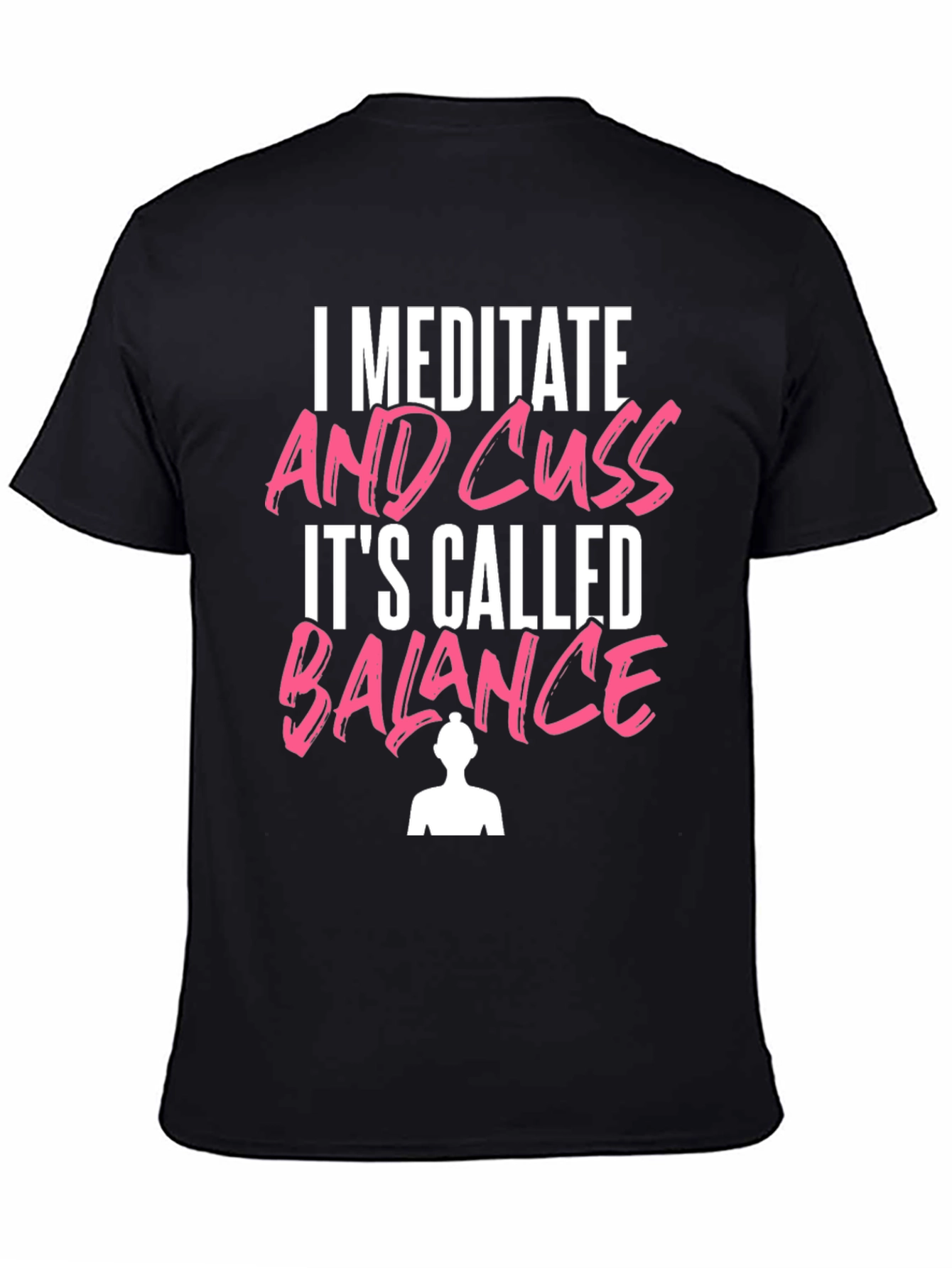 Meditate & Cuss T-Shirt Funny Yoga Tee