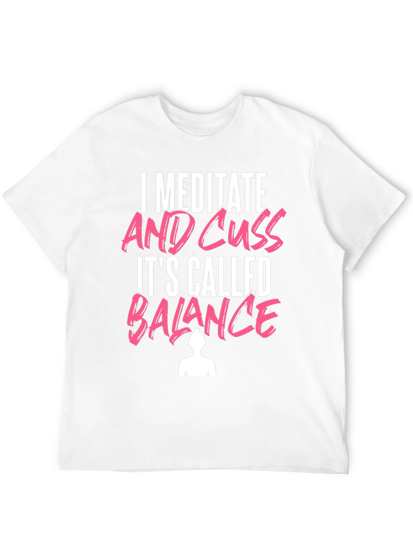Meditate & Cuss T-Shirt Funny Yoga Tee