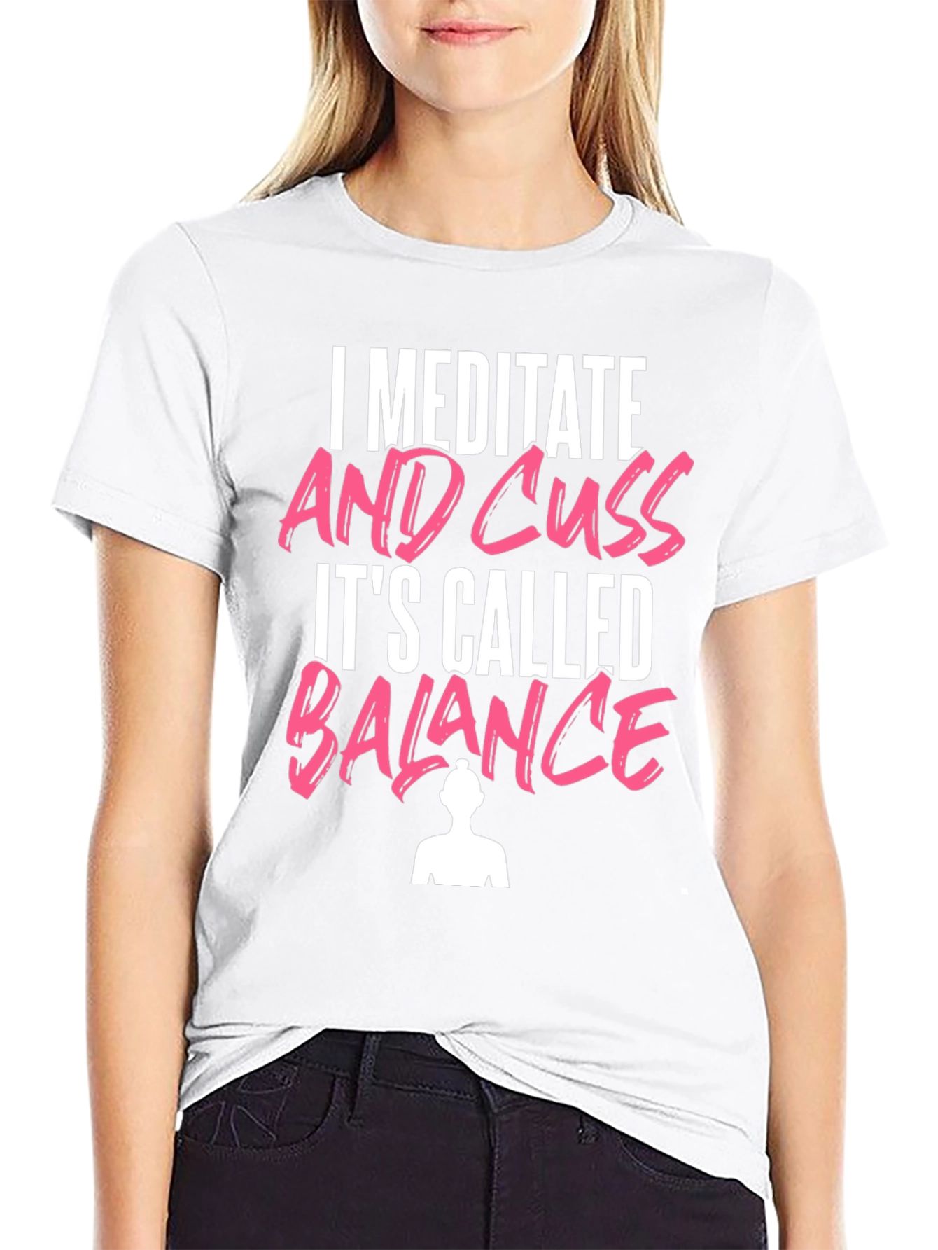 Meditate & Cuss T-Shirt Funny Yoga Tee