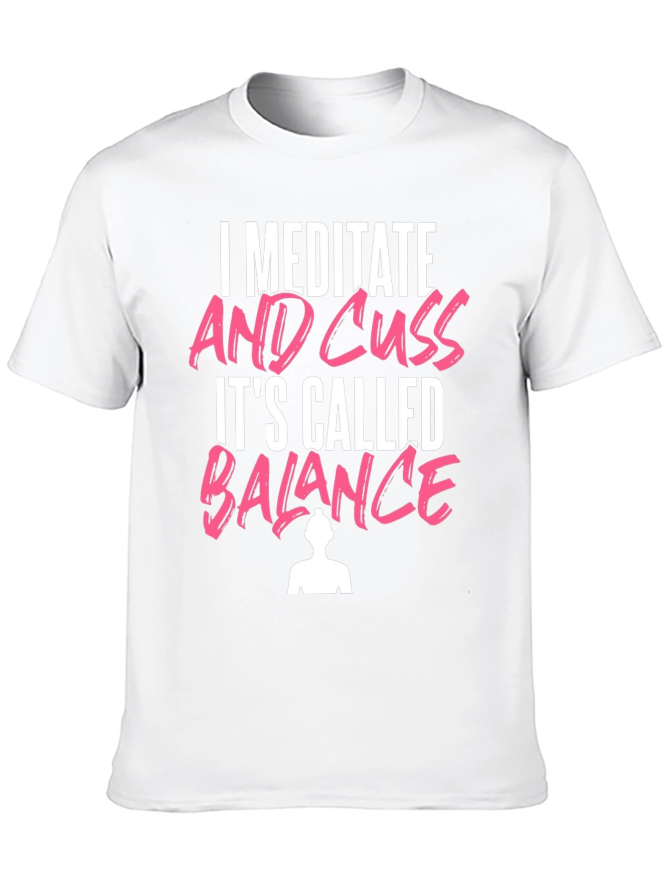 Meditate & Cuss T-Shirt Funny Yoga Tee