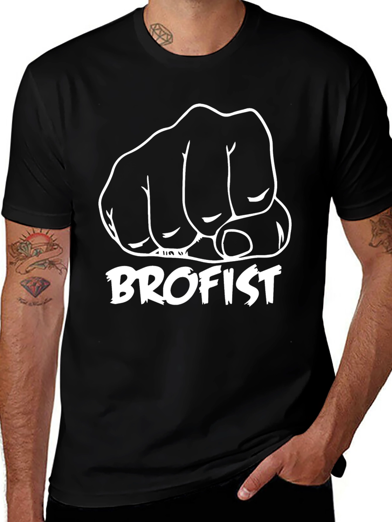 Brofist Graphic T-Shirt - Black Tee