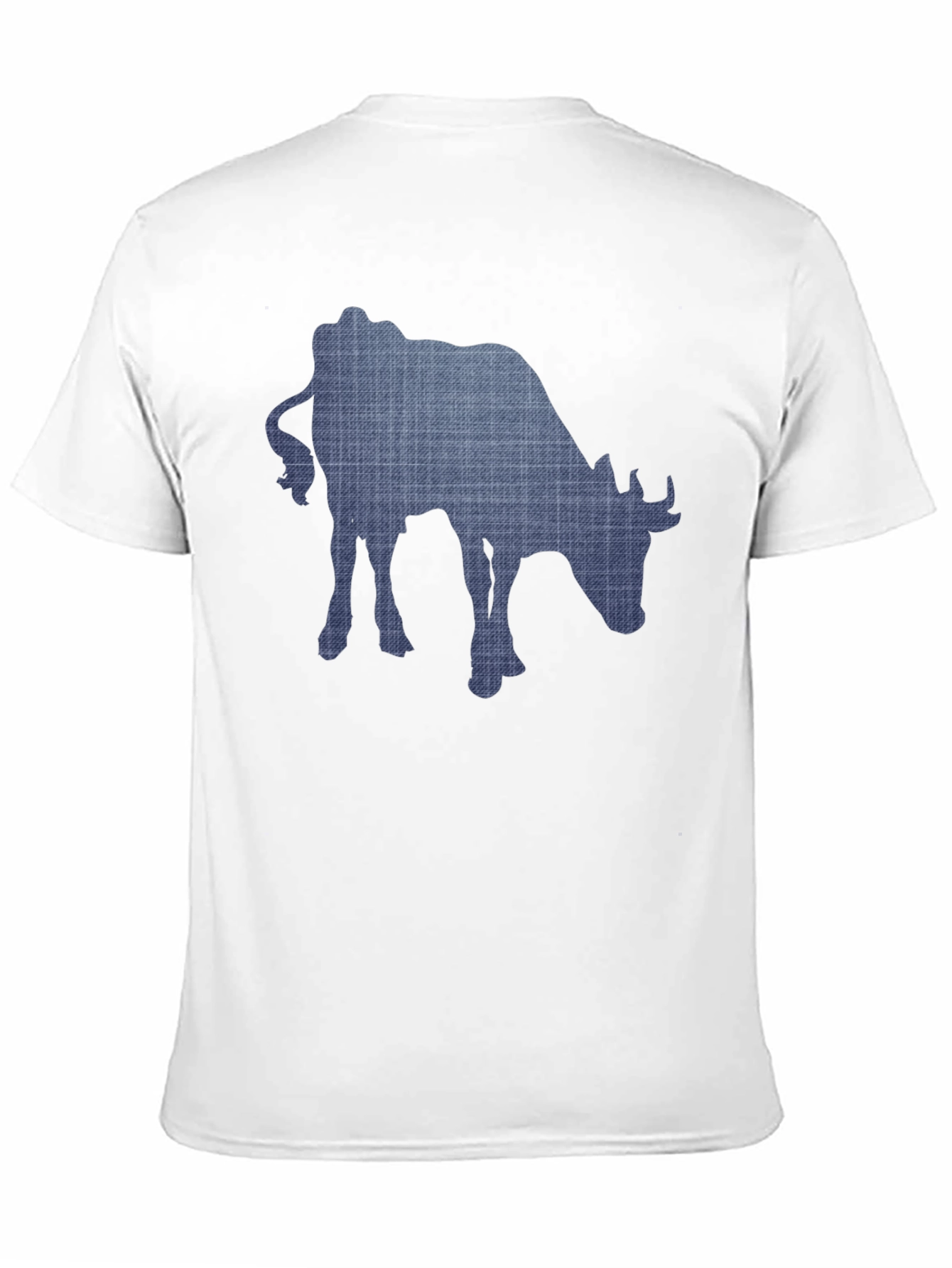 Cow Print Mens Black T-Shirt