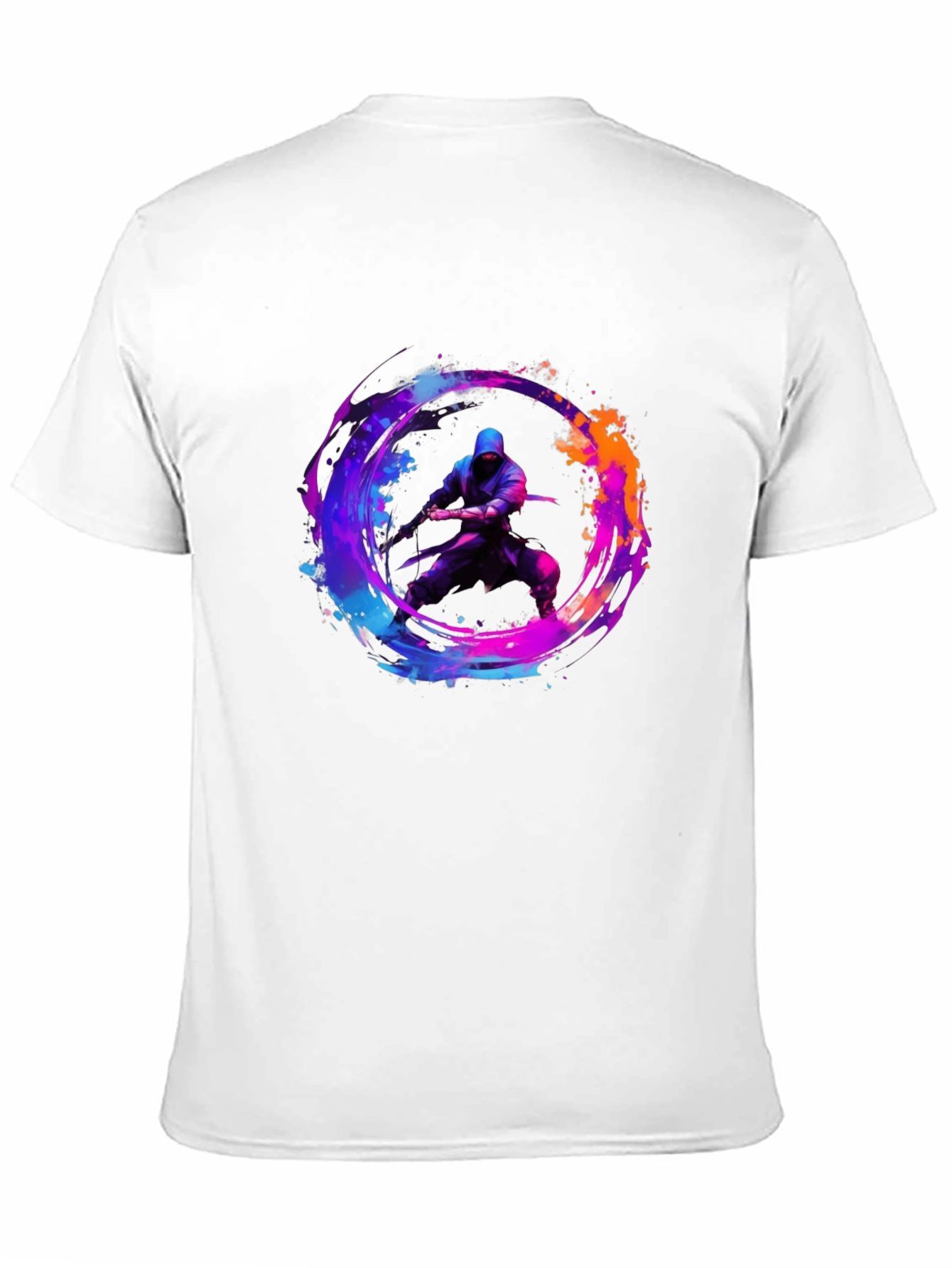 Ninja Warrior Graphic Tee - Black Cotton T-Shirt